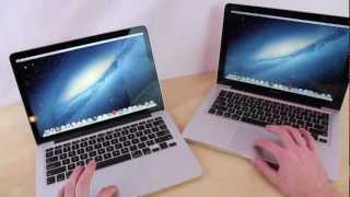 Macbook Pro 13quot Retina vs Macbook Pro 13quot 2012 Comparison  Apple MBP 13 in 15 inches [upl. by Miner]