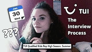 Applying For TUI My Interview Process Kids Rep [upl. by Velvet711]