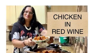 CHICKEN IN RED WINE  RED WINE CHICKEN  COOK YOUR CHICKEN IN RED WINE [upl. by Kinnie]