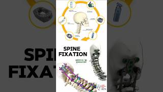 Spine Fixation  medical animation 3d short  BiologywithAliya [upl. by Zanlog25]