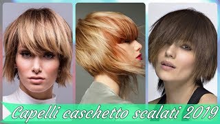 Top 20 taglio 💘 capelli caschetto scalato 2019 [upl. by Rafiq]