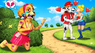 PAW Patrol The Movie 82 ►Skyes Broken Heart  Couple Marshall amp RyderGirl Kiss So Sweet in Town [upl. by Kulsrud326]