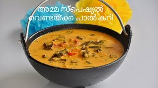 അമ്മ സ്പെഷ്യൽ വെണ്ടയ്ക്ക പാൽ കറി  Nadan Vendakka Pal Curry  Vendakka Mappas Ep525 [upl. by Agamemnon]