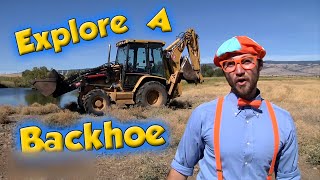 Learn about Backhoes  Blippi  Nursery Rhymes  Sing Along [upl. by Crandell]