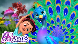 नाचे रे मोर  Nache Re Mor  Popular Hindi Balgeet  Hindi Rhymes for Children  Ding Dong Bells [upl. by Robbert]