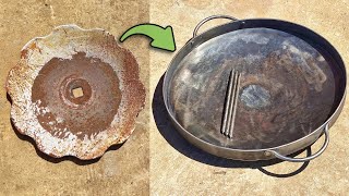 Eternal Frying Pan Made from a Harrow Disk [upl. by Tonie]