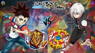 Dont Miss this Battle  Turbo Achilles Vs Spryzen Requiem Aiger Vs Red Eye Beyblade Burst Rivals [upl. by Aihsekin]