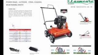 golf green lawncare lawn scarifier turf rake machine [upl. by Etnaud]