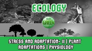 6 Ecology  Stress and Adaptation II  Plant Adaptations  Physiology  Morphology  Homeostasis [upl. by Enileqcaj156]