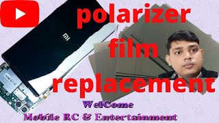 polarizer film replacement  mobile display Film change [upl. by Hawley]