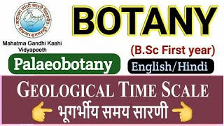 Geological Time Scale in HindiGeological Time Scale BSc 1st year Botany 3rd Paper Plant Evolution [upl. by Chev]