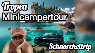 Schnorchel Abenteuer in den glasklaren türkisblauen Buchten von Tropea  Minicampertour 2024 Vlog 6 [upl. by Alisan169]