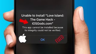 How To Fix This App Could Not Be Installed Because Its Integrity Could Not Be Verified iPhone2024 [upl. by Ecar]