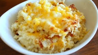 STAY FIT SUNDAY  TWICE BAKED MASHED CAULIFLOWER [upl. by Rocher767]