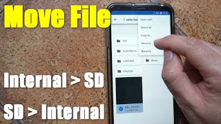 How to move file from Internal Storage to SD card Android 2 File Manager apps [upl. by Onofredo70]