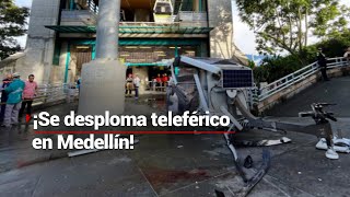 ¡FATAL ACCIDENTE EN COLOMBIA Se desploma teleférico con 10 pasajeros a bordo [upl. by Eniortna]