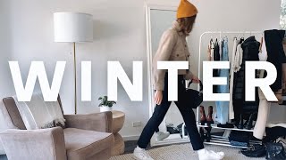 Everyday WINTER Outfits 🌧️ Timelapse Lookbook [upl. by Aisatsan]