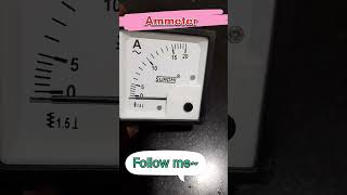 Ammeter  current measurement shortvideo shortsfeed shortsyoutube shorts [upl. by Bois221]