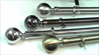 METAL CURTAIN POLES  Youtube [upl. by Aihsiek552]