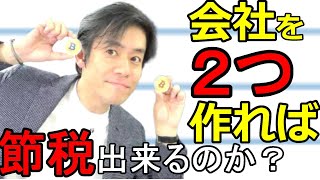 会社を２つ設立すれば節税が出来るのか？【合同会社・株式会社・個人事業】 [upl. by Thomson]