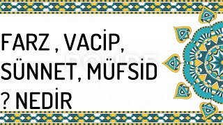 Farz Vacip Sünnet Müstehap Mübah Mekruh Müfsid Haram nedir [upl. by Enirual]