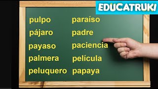 DICTADO de PALABRAS  PA PE PI PO PU Nivel 2  EDUCATRUKI [upl. by Asilana614]