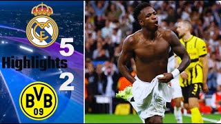 Real Madrid vs Borussia Dortmund 52 All Goals amp Highlights 2024 HD [upl. by Narod]