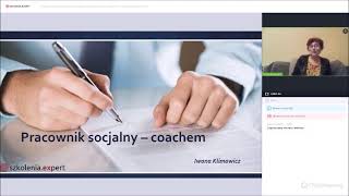 Pracownik socjalny coachem Bezpłatny webinar [upl. by Okihcas]