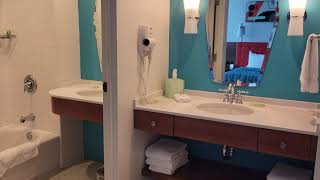 Universal Orlando Resorts Cabana Bay Beach Resort  Poolside Family Suite – Interior Entry [upl. by Nohsram]