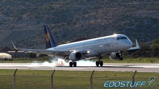 Lufthansa Regional  Embraer ERJ190200LR 195LR DAEBF  Landing at SPULDSP Split airport [upl. by Elysia174]