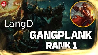 🔴 LangD Gangplank vs Aatrox  LangD Rank 1 Gangplank Guide [upl. by Crandale]