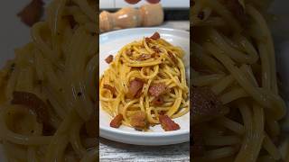 PASTA CARBONARA LA ORIGINAL 🍝 receta youtubeshorts [upl. by Taddeusz]