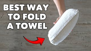 Easy and Fast Space Saving Towel Folding [upl. by Llemart]