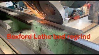 Boxford lathe bed regrind [upl. by Rickart]