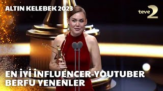 Pantene Altın Kelebek 2023 En İyi InfluencerYouTuber – Berfu Yenenler [upl. by Noraa223]