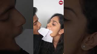 Tissue paper chellenge chellenge comedy tissuechallenge couple love [upl. by Swamy]