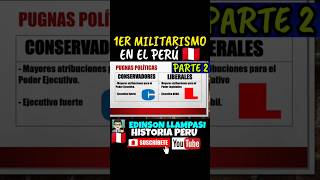 🇵🇪😱 ¿Primer Militarismo en el Perú Características 5 historia peru republica divertido [upl. by Conlee902]