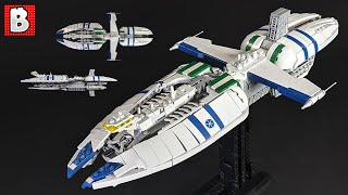 Magnificent LEGO Munificentclass Star Frigate Custom Build [upl. by Gasparo135]