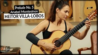 Anabel Montesinos plays Prelude No 5 by Heitor VillaLobos on Classical Guitar [upl. by Emalia]