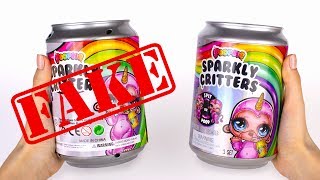 Как отличить поддельную игрушку Poopsie Slime Surprise Sparkly Critters от настоящей [upl. by Atlante]