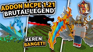 ADDON BRUTAL LEGEND MCPE 120121 TERBARU ADDON SENJATA LEGENDARIS MCPE 121 [upl. by Gilly863]