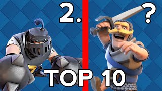 Las 10 Mejores Cartas De Clash Royale  Chuck 33 [upl. by Ynohtnakram751]