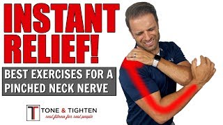 INSTANT RELIEF  How to Treat A Pinched Neck Nerve  Physical Therapy Exercises [upl. by Einwahs]