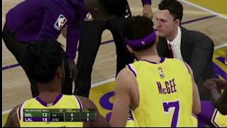 NBA Live 19 Lakers vs Bucks [upl. by Akinorev]