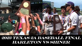 2A Texas Baseball Championship  Harleton vs Shiner  Mr Bowties Texas High School Sports Machine [upl. by Dis717]