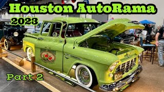 HOUSTON AUTORAMA 2023  Over 2 hours of Hot Rods Rat Rods Customs Lowriders amp Motorcycle  Part 2 [upl. by Adlar]