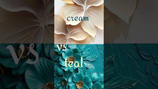 Cream vs teal songbollywood viral short youtubeshorts [upl. by Lledner]