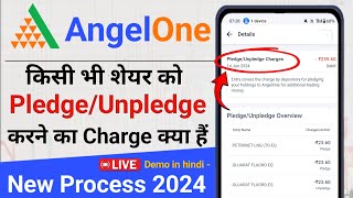 Angel one pledgeUnpledge charge  Angel one me Pledge karne ka charge  Pledge charge in angel one [upl. by Ariamo495]