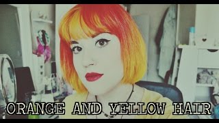 ORANGE amp YELLOW HAIR Bleach London amp Crazy Colour [upl. by Cameron]