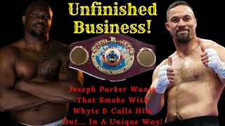 JOSEPH PARKER CALLS OUT DILLIAN WHYTE FOR A REMATCH  WILL WHYTE ACCEPT THE CHALLENGE HE NEEDS TO [upl. by Ananna]